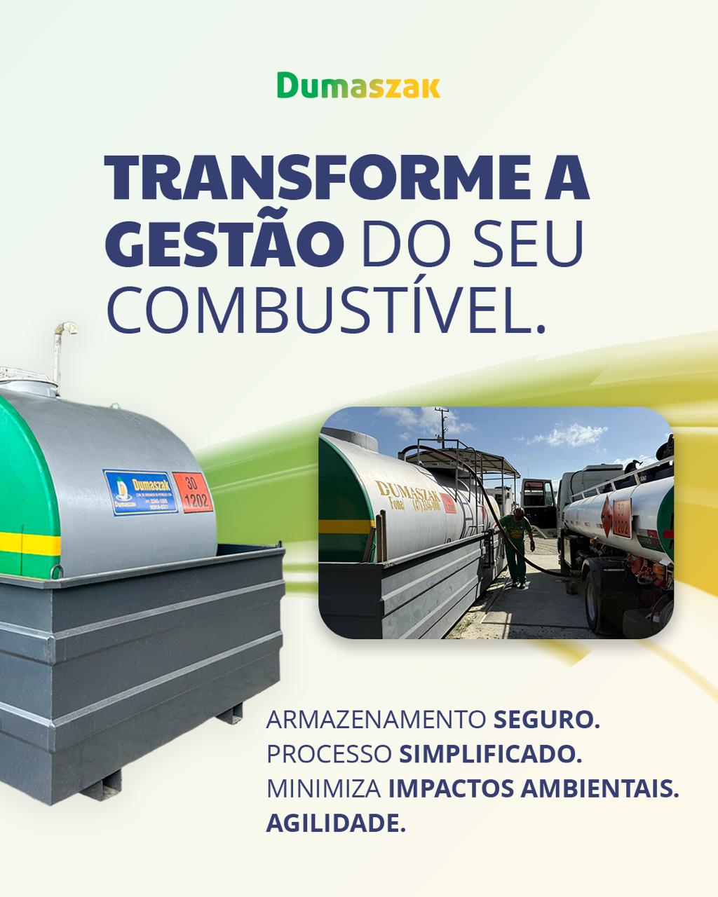 Gestão de combustível com tanques DUMASZAK
